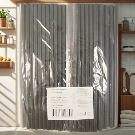 Трубочки бумажные (6х197мм) черные (200 шт.) Gratias (1/40 упак.) АКЦИЯ — интерьер, вид №1