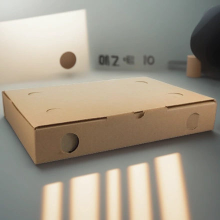 Коробка для римской пиццы 320х220х50 крафт МИКРО (50 шт.) Т11 — инфографика, вид №1