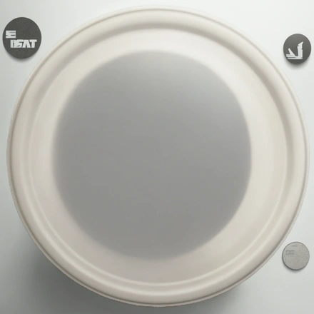 Тарелка биоразлагаемая d-225 белая (50/350 шт.) ТСМ-225 — инфографика, вид №1