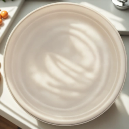 Тарелка биоразлагаемая d-225 белая (50/350 шт.) ТСМ-225 — интерьер, вид №1