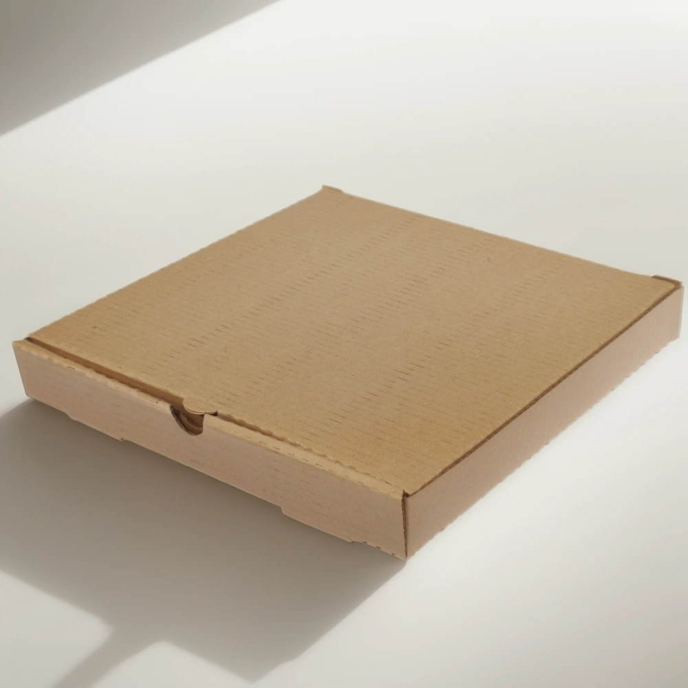 Коробка для пиццы 400х400х40 крафт (50 шт.) Т21 — инфографика, вид №1