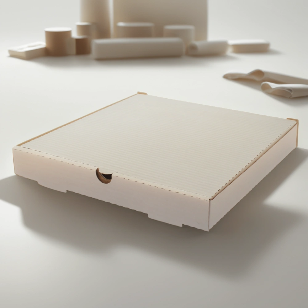 Коробка для пиццы 400х400х40 белая (50 шт.) Т23 — инфографика, вид №1