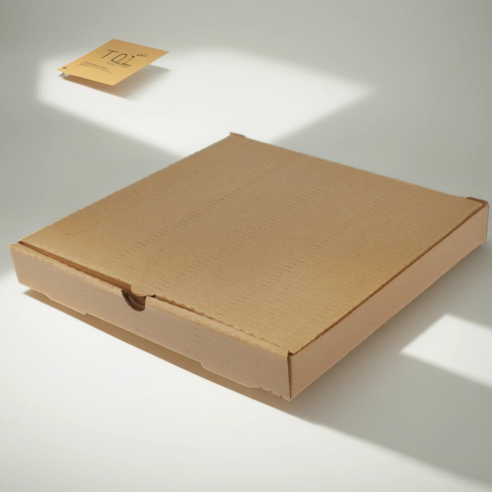 Коробка для пиццы 350х350х40 крафт (50 шт.) Т23 — инфографика, вид №1