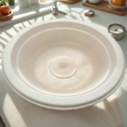 Тарелка суповая биоразлагаемая 480 мл белая (50/1000 шт.) ТГ480 — интерьер, вид №1