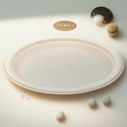 Тарелка биоразлагаемая d-180 белая (50/600 шт.) ТСМ-180 — инфографика, вид №1