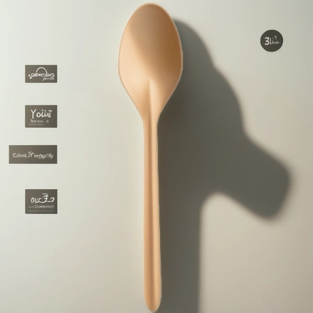 Ложка столовая (БИОполимер) 173,5 мм крафт ВЗЛП (50/1000 шт.) 4033КРФ — инфографика, вид №1