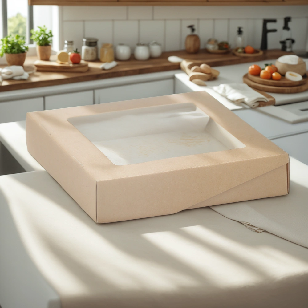 Упаковка на вынос с окном 1555 TABOX PRO 200х200х55 (25/175 шт.) OSQ — интерьер, вид №1