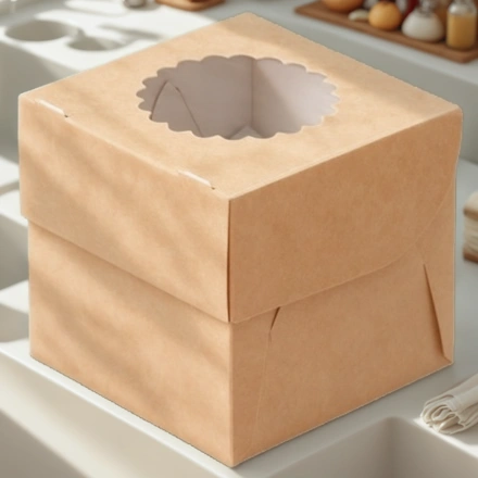 Упаковка для маффинов MUF 1 КОМПЛЕКТ 100х100х100 (25/300 шт.) OSQ — интерьер, вид №1