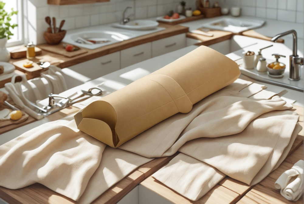 Упаковка под ролл/шаурму с линией отрыва PILLOW L 185х70х55  (50/450 шт.) OSQ — интерьер, вид №1