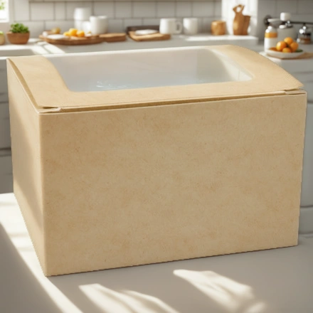 Упаковка для десерта SOLO SHOW BOX 130х110х80 (25/350 шт.) OSQ — интерьер, вид №1