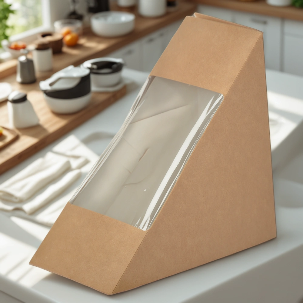 Упаковка для сэндвичей 70 SANDWICH 130х130х70 (50/600 шт.) OSQ — интерьер, вид №1