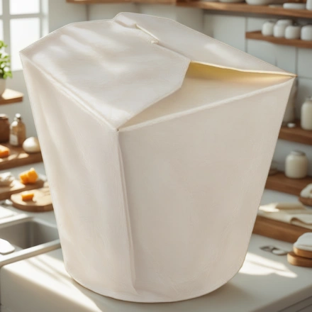 Коробка для китайской лапши круглая 500/700 мл Белая ЛигаПак (50/750 шт.) Vr — интерьер, вид №1