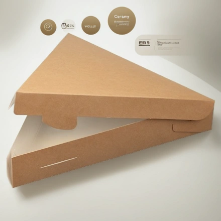 Упаковка для пиццы и пирогов PIE 200х220х40 (100/600 шт.) OSQ — инфографика, вид №1