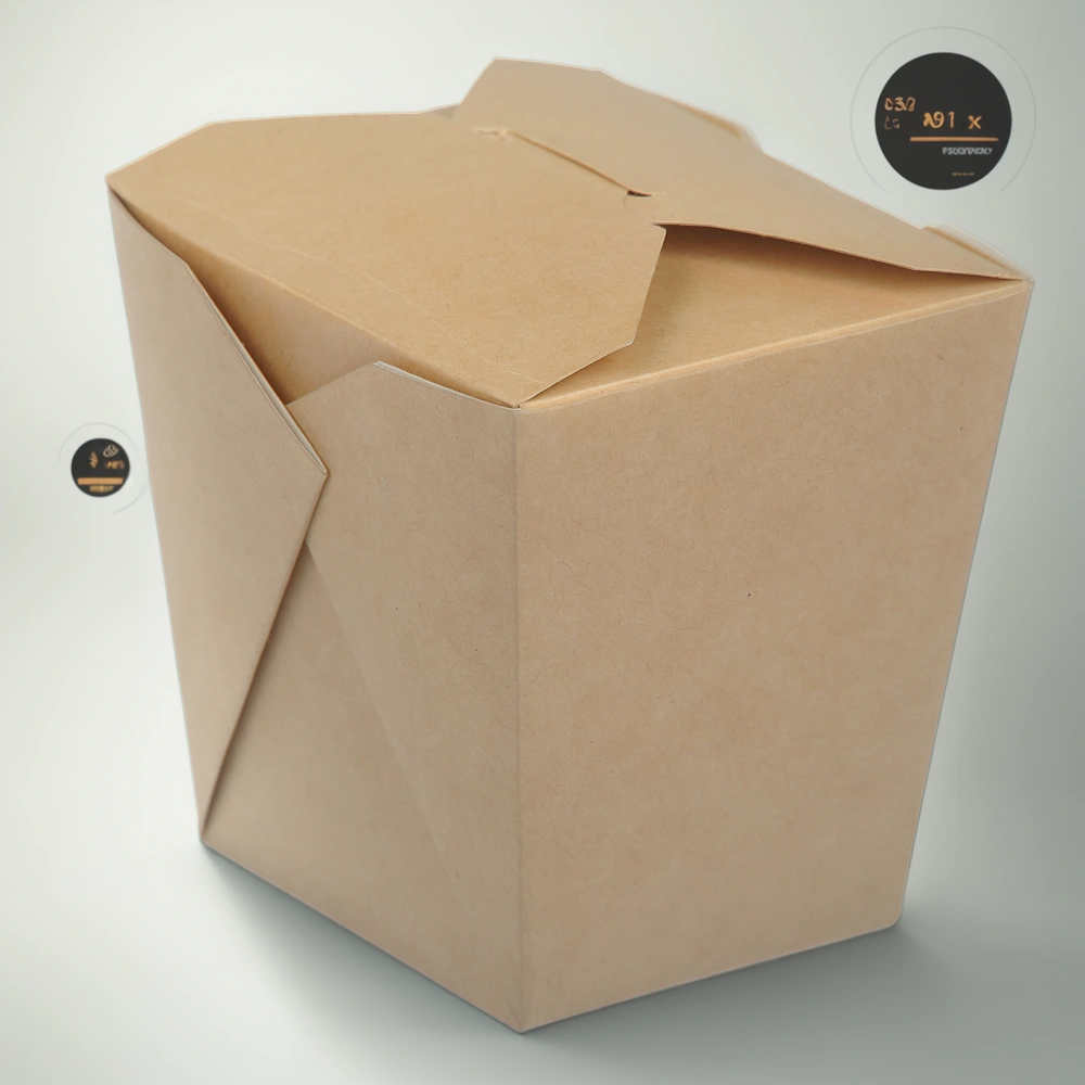 Коробка для китайской лапши склеенная 560 мл NOODLES L 104х90х102 (35/420 шт.) OSQ — инфографика, вид №1