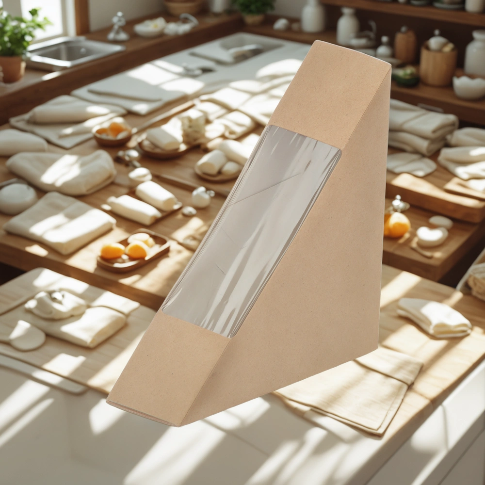 Упаковка для сэндвичей 40 SANDWICH 130х130х40 (50/500 шт.) OSQ — интерьер, вид №1