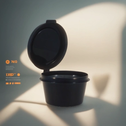 Соусник 30 мл верхнее закрытие ВЗЛП (80/1920 шт.) 1234 ЧЕРНЫЙ — инфографика, вид №1