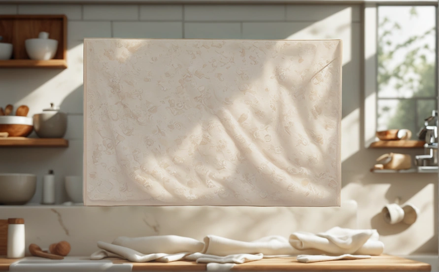 Тарелка картонная 11х17 см НЕЛАМИНИРОВАННАЯ Белое молоко (100/2000 шт.) — интерьер, вид №1