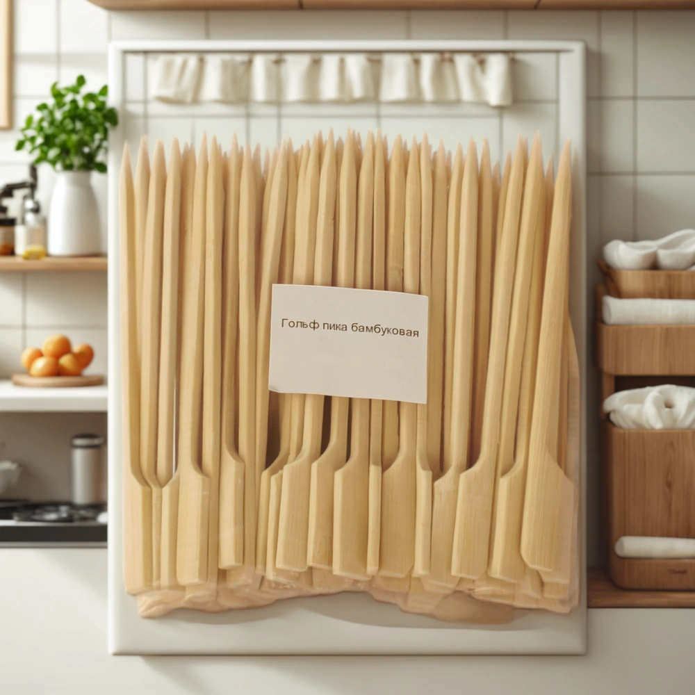 Пики деревянные Гольф 120 мм (100 шт.) (1/40 шт.) — интерьер, вид №1