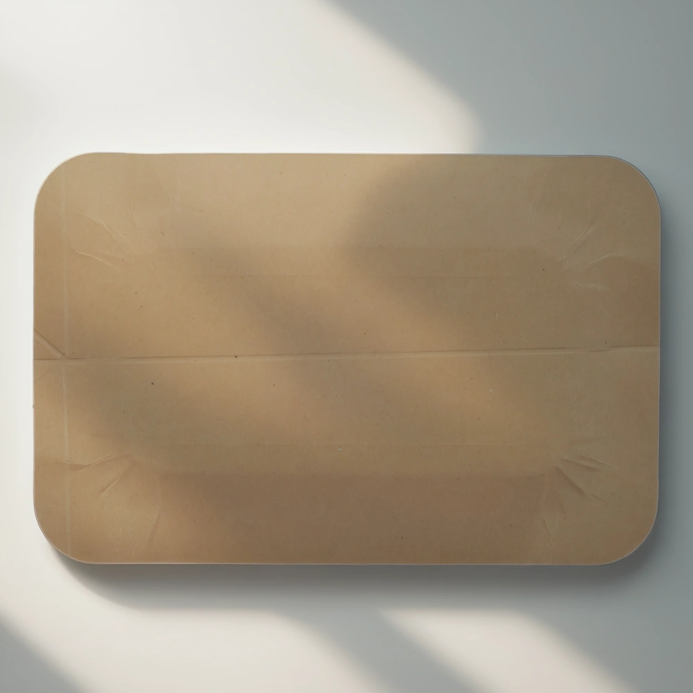 Тарелка картонная 13х20 см ламинированная Темное молоко (100/1000 шт.) — инфографика, вид №1