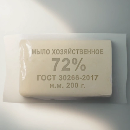 Мыло хозяйственное 200 г 72% Мылоленд Светлое прозрачная упаковка (1/66 шт.) — инфографика, вид №1