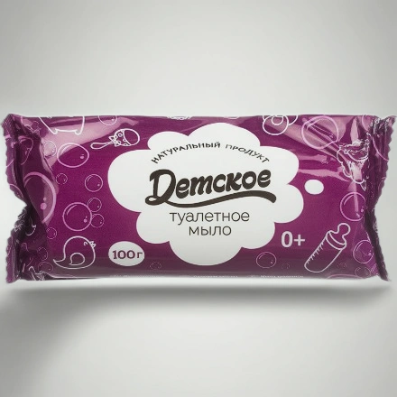 Мыло туалетное 100 г Детское п/п (1/87 шт.) — инфографика, вид №1