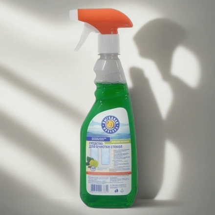 Средство моющее для стекол 0,5 л с нашатыр.спиртом Выгодная уборка ЗЕЛЕНАЯ БУТЫЛКА (1/20 шт.) 2517 — инфографика, вид №1
