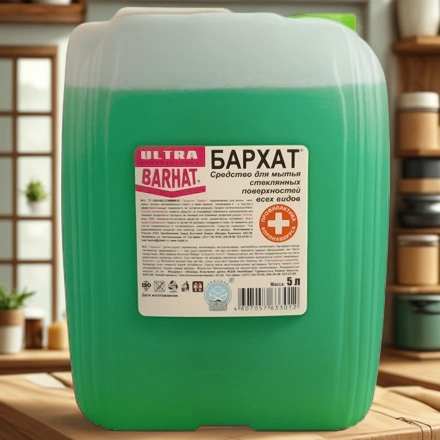 Средство моющее для стекол 5,0 л Бархат (1 шт.) УБ 701/1 — интерьер, вид №1