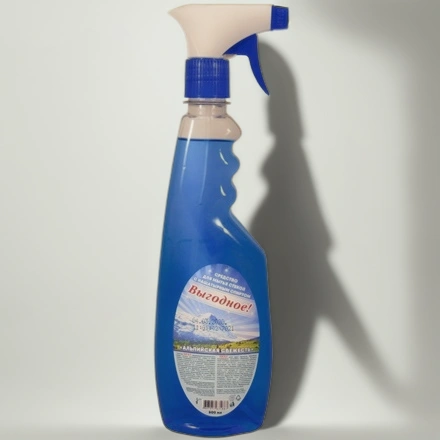 Средство моющее для стекол 0,5 л Искра Бархат Альпийская свежесть (1/15 шт.) арт. I112 — инфографика, вид №1