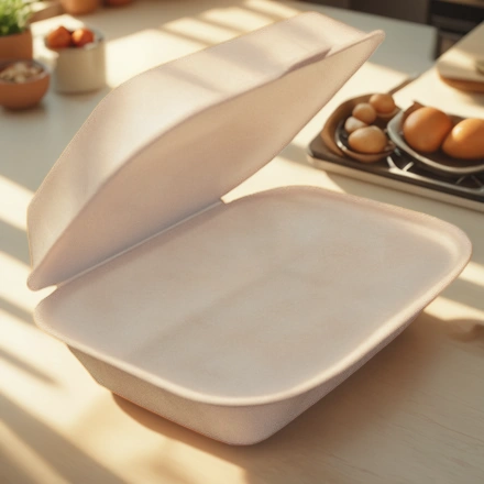 Ланч-бокс (195х150х70) LBS-BOX ЭКО (100 шт.) БЕЛЫЙ — интерьер, вид №1