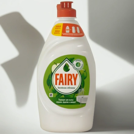 Средство моющее для посуды 0,45 л Фэйри Зеленое яблоко (1/21 шт.) — инфографика, вид №1