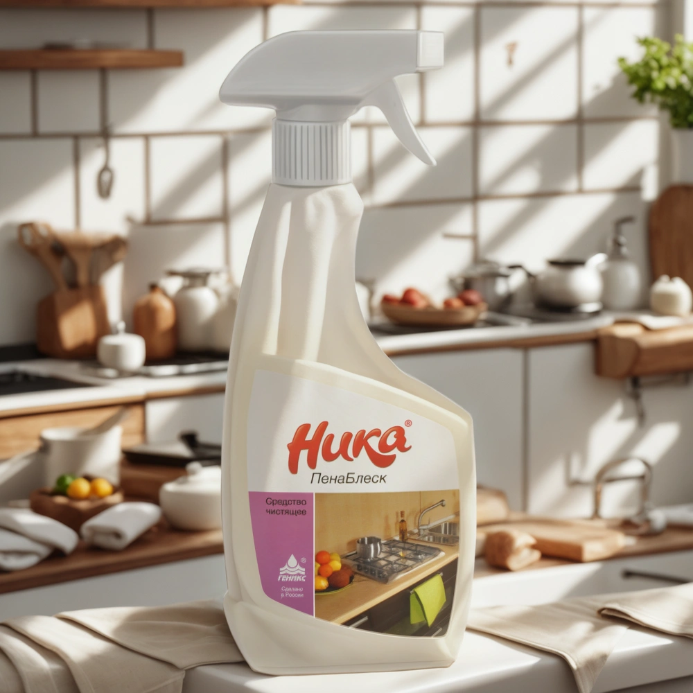 Средство для удаления нагара 0,5 кг Ника пенаблеск спрей (1/15 шт.) — интерьер, вид №1