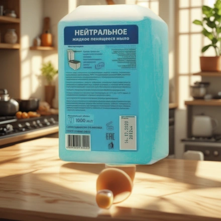 Мыло в картридже для диспенсеров 1,0 л KEMAN Aquarius (1/6 шт.) арт. 100025-1000 — интерьер, вид №1