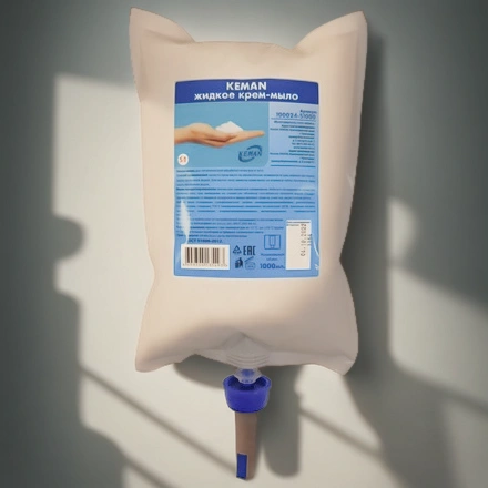 Мыло в картридже для диспенсеров 1,0 л KEMAN S1 (1/6 шт.) арт.100024-S1000 — инфографика, вид №1