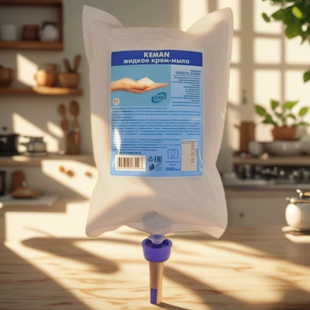 Мыло в картридже для диспенсеров 1,0 л KEMAN S1 (1/6 шт.) арт.100024-S1000 — интерьер, вид №1