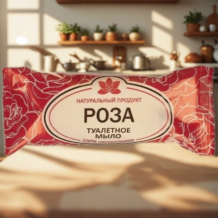 Мыло туалетное 75 г Роза АГРОПРОМ-ЮГ (1/87 шт.) — интерьер, вид №1