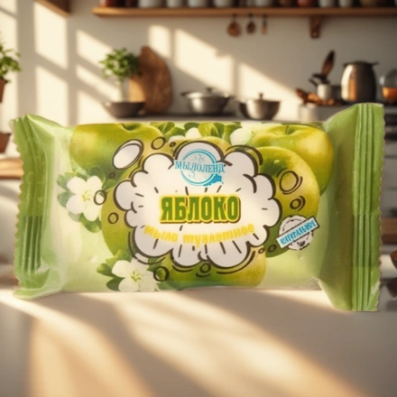 Мыло туалетное 70 г Мылоленд Яблоко цветная упаковка (1/117 шт.) — интерьер, вид №1