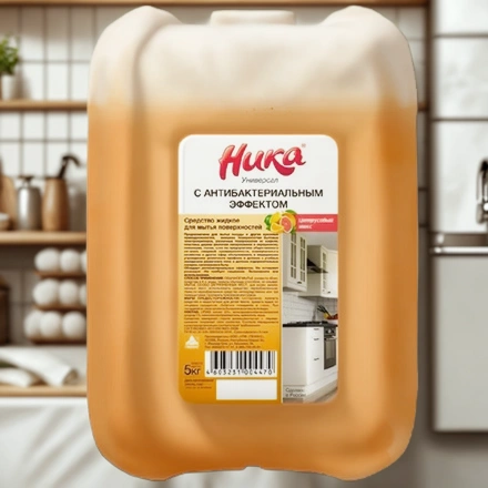 Средство моющее 5,0 кг Ника-универсал с антибактериальным эффектом (1/4 шт.) — интерьер, вид №1