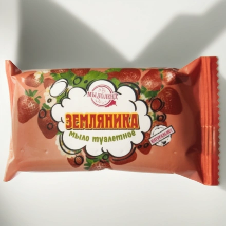 Мыло туалетное 70 г Мылоленд Земляника цветная упаковка (1/117 шт.) — инфографика, вид №1