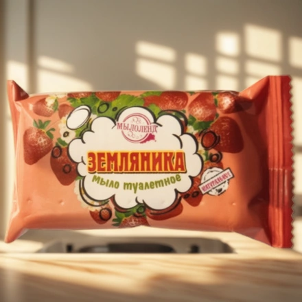 Мыло туалетное 70 г Мылоленд Земляника цветная упаковка (1/117 шт.) — интерьер, вид №1