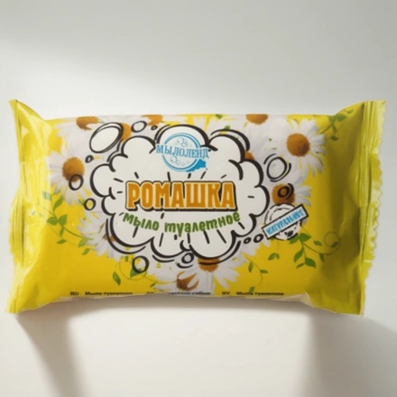 Мыло туалетное 70 г Мылоленд Ромашка цветная упаковка (1/117 шт.) — инфографика, вид №1