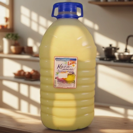 Мыло жидкое 5,0 л КРЕМ Леди-Е Ромашка и календула (желтое) (1 шт.) — интерьер, вид №1