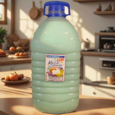 Мыло жидкое 5,0 л КРЕМ Леди-Е Алое Вера (бирюзовое) (1 шт.) — интерьер, вид №1