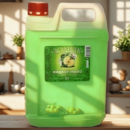Мыло жидкое 5,0 л Зодиак Зеленое яблоко АМС-Медиа К10-1 — интерьер, вид №1