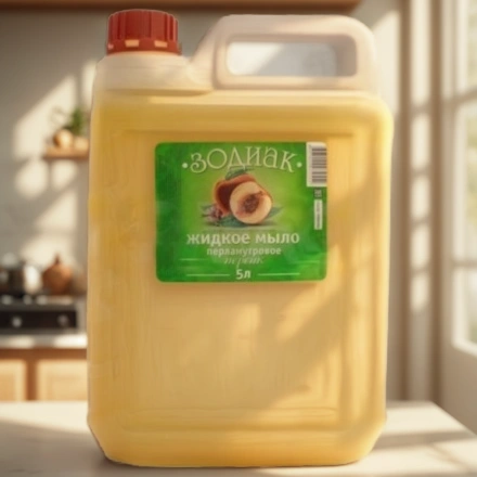 Мыло жидкое 5,0 л Зодиак перламутр Персик АМС-Медиа К08-2 — интерьер, вид №1