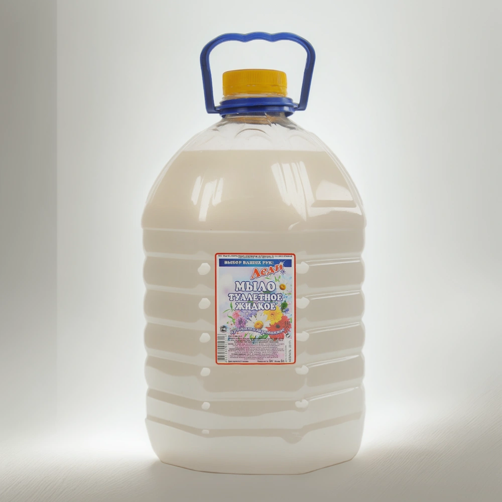 Мыло жидкое 5,0 л Леди-Е Жемчуг (белое) — инфографика, вид №1