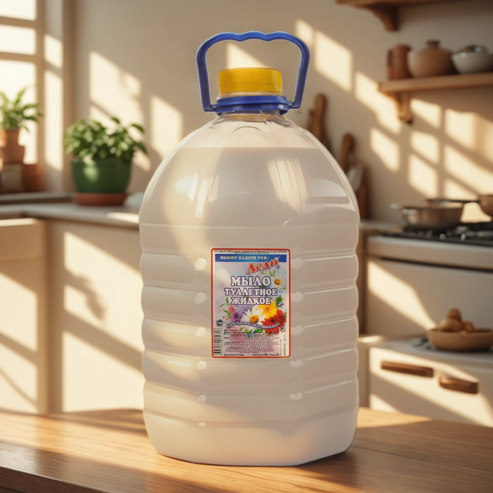 Мыло жидкое 5,0 л Леди-Е Жемчуг (белое) — интерьер, вид №1