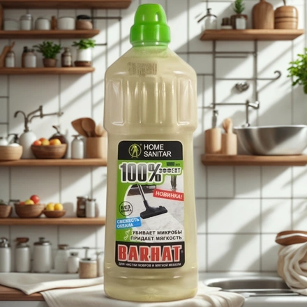 Очиститель ковровых покрытий 1,0 кг Бархат САНИТАР Свежесть океана (1/16 шт.) HS 501 АКЦИЯ — интерьер, вид №1