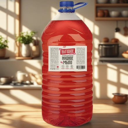 Мыло жидкое 5,0 л Бархат ВЫГОДНОЕ Антибактериальное (1 шт.) ВБ 002 — интерьер, вид №1