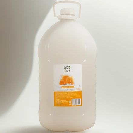 Мыло жидкое 5,0 л КРЕМ Brum Молоко и мед (1 шт.) — инфографика, вид №1