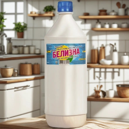 Отбеливатель 1,0 л Белизна Бархат (1/12 шт.) Б710 — интерьер, вид №1